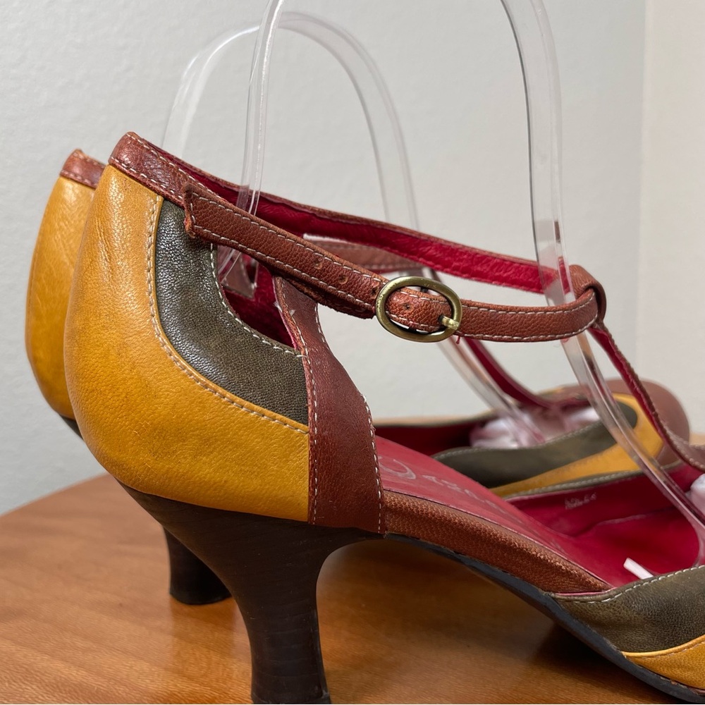 JEFFREY CAMPBELL Ibiza Last Dance Multicolor  T-Strap Mary Jane Heels Pump SZ 10 - Picture 7 of 16